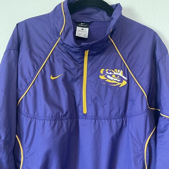 LSU Tigers Jacket Mens Small NCAA Football Nike Storm-Fit Windbreaker - Picture 7 of 16